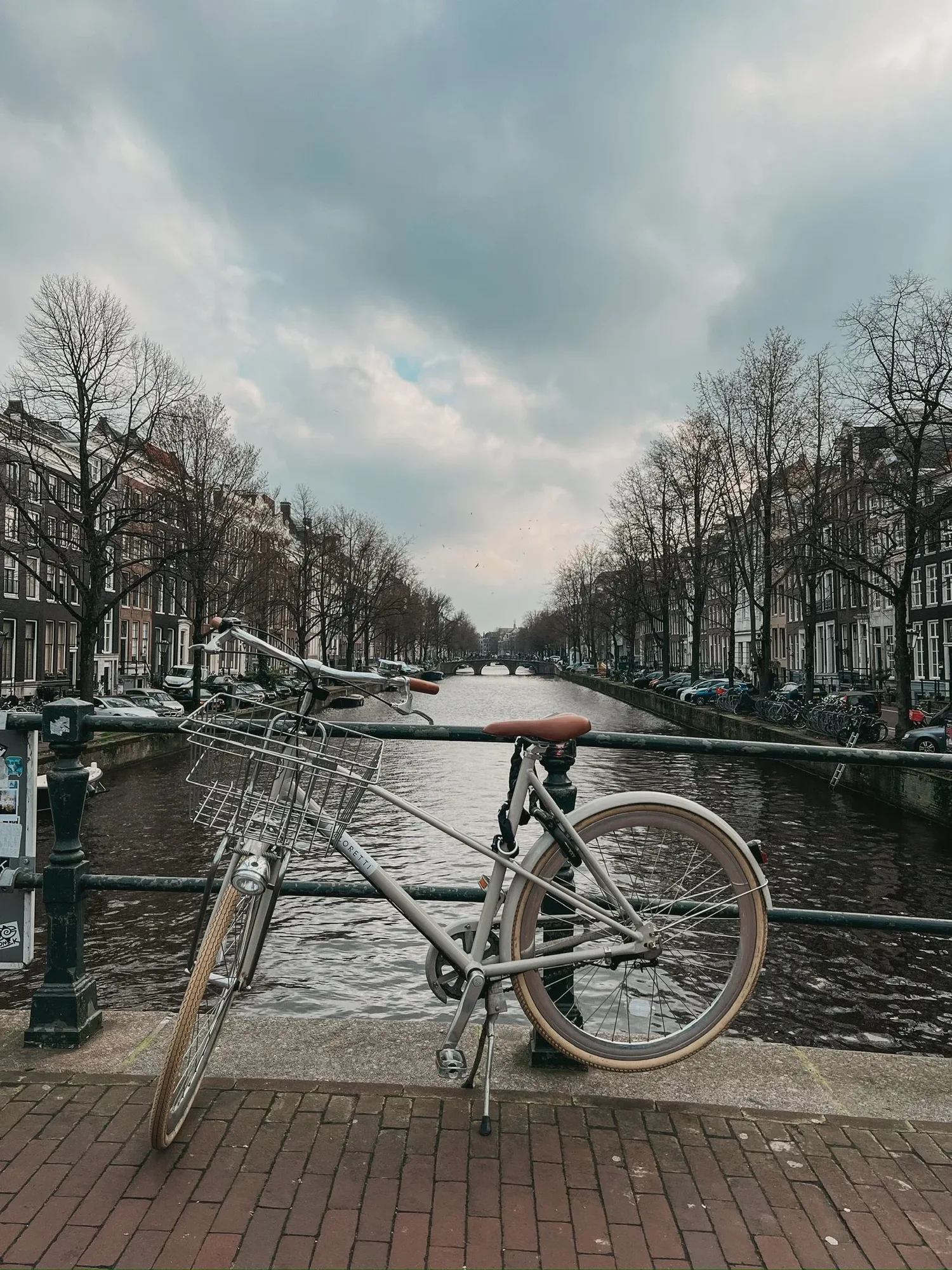 occasionally, you will find aesthetic bikes on a bridge