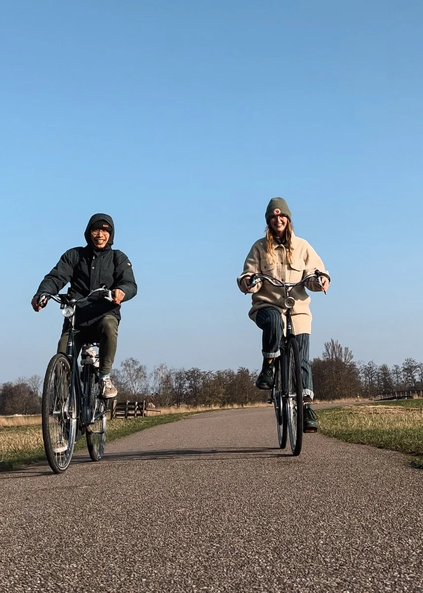 biking is easy - it's flat in the netherlands