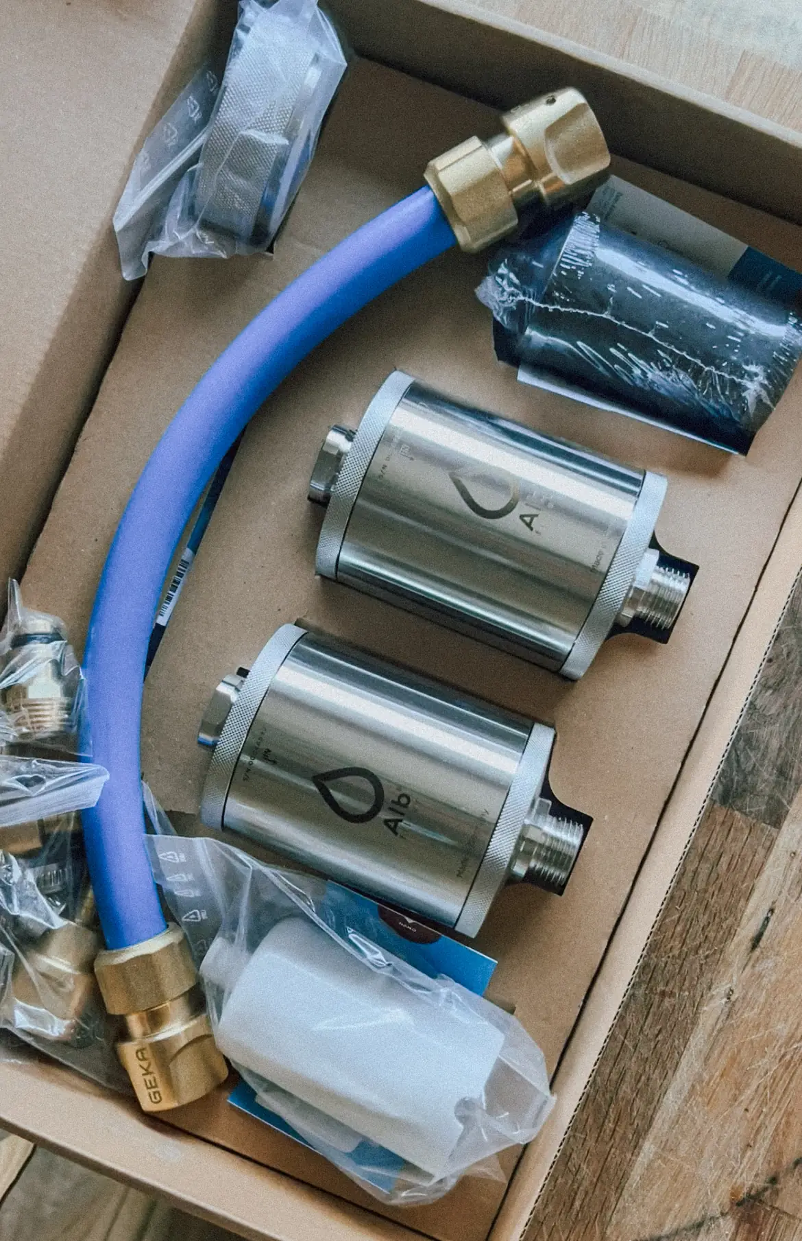 the pro camper set from alb filter, as delivered