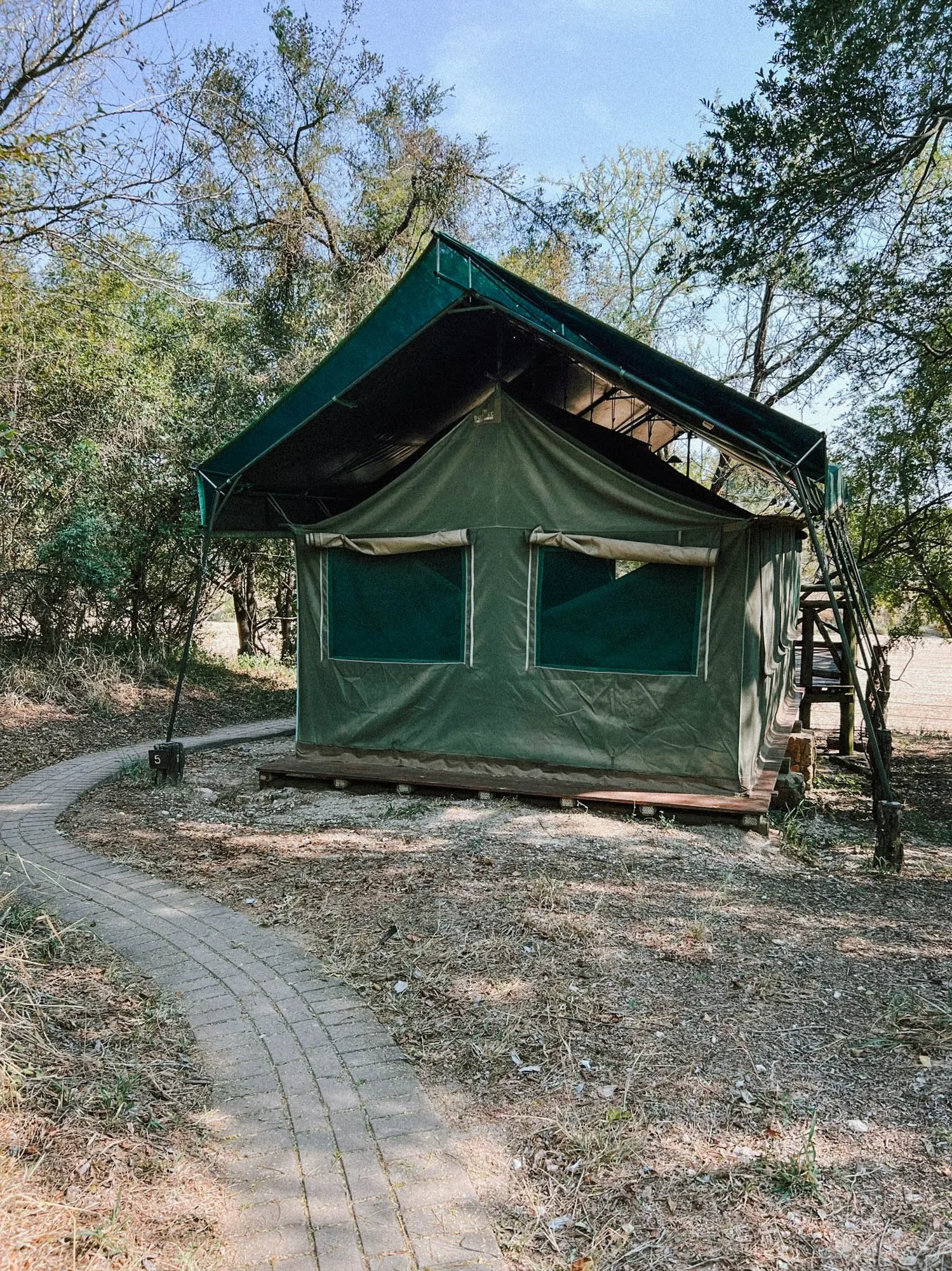entrance to our safari camp