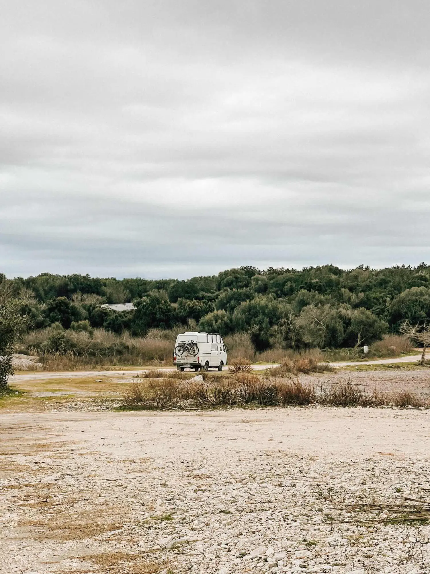 a lonely camping spot