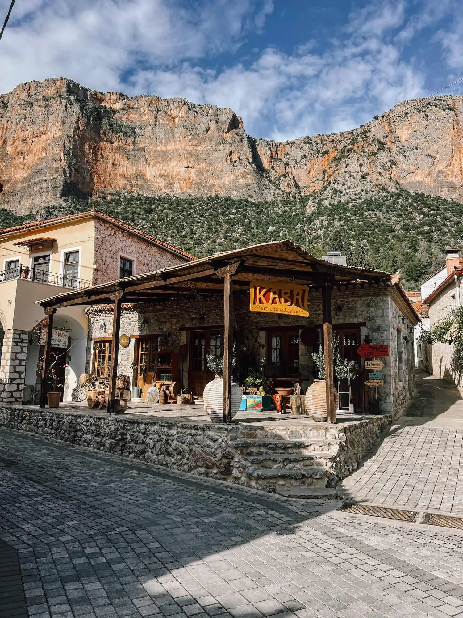 a street in downtown leonidio