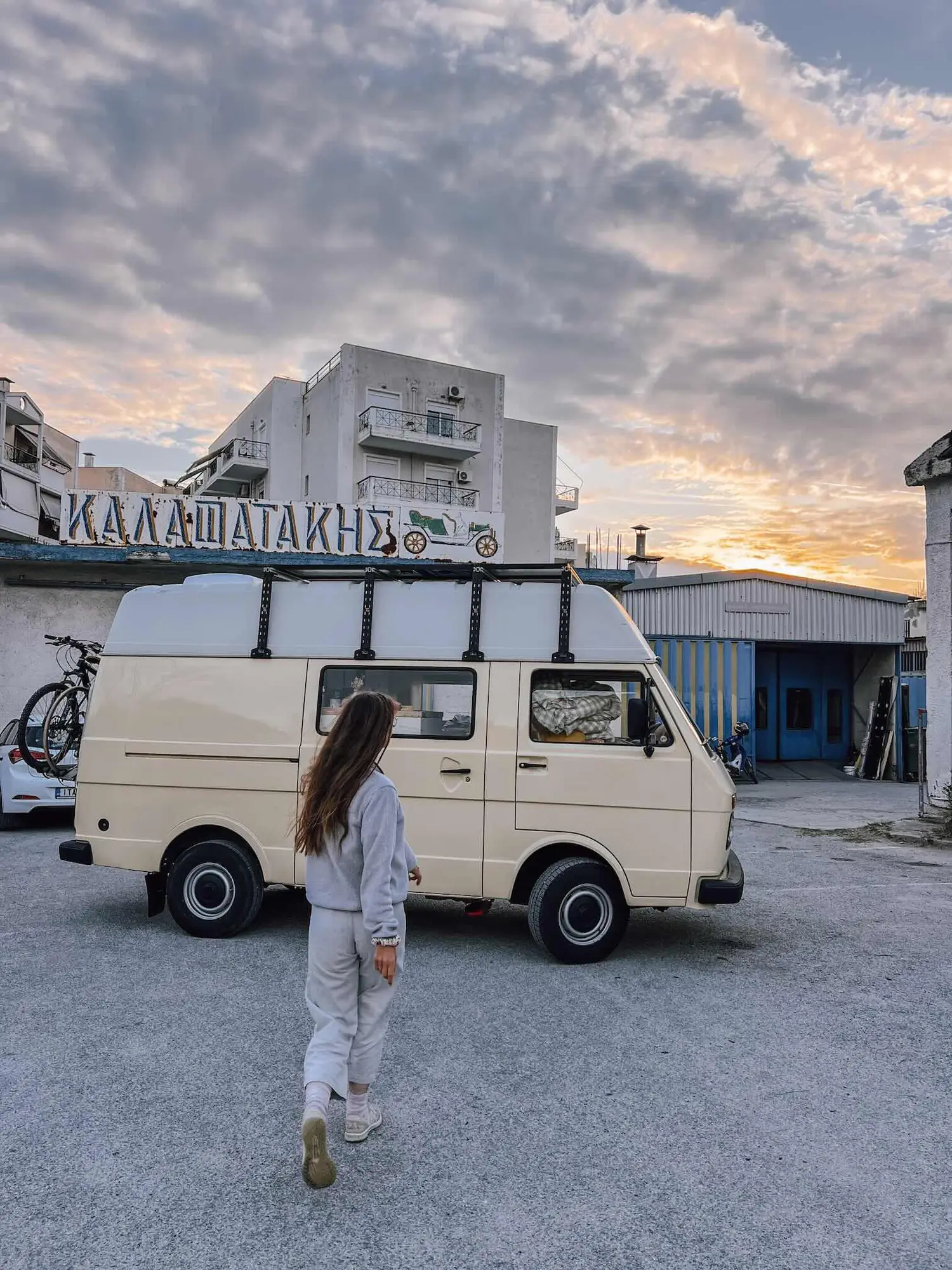 picking up the restored van