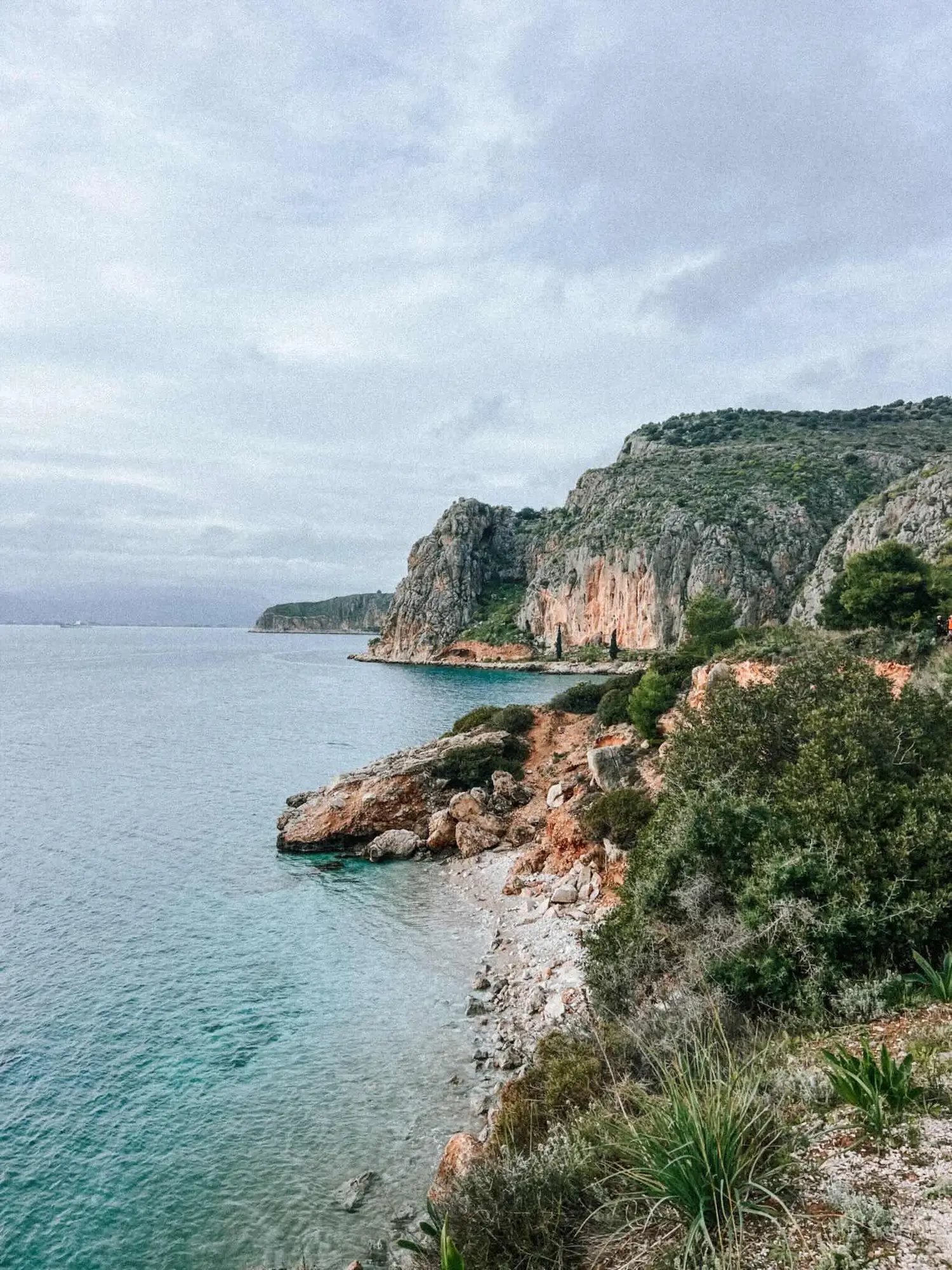 a turquoise bay near nafplio