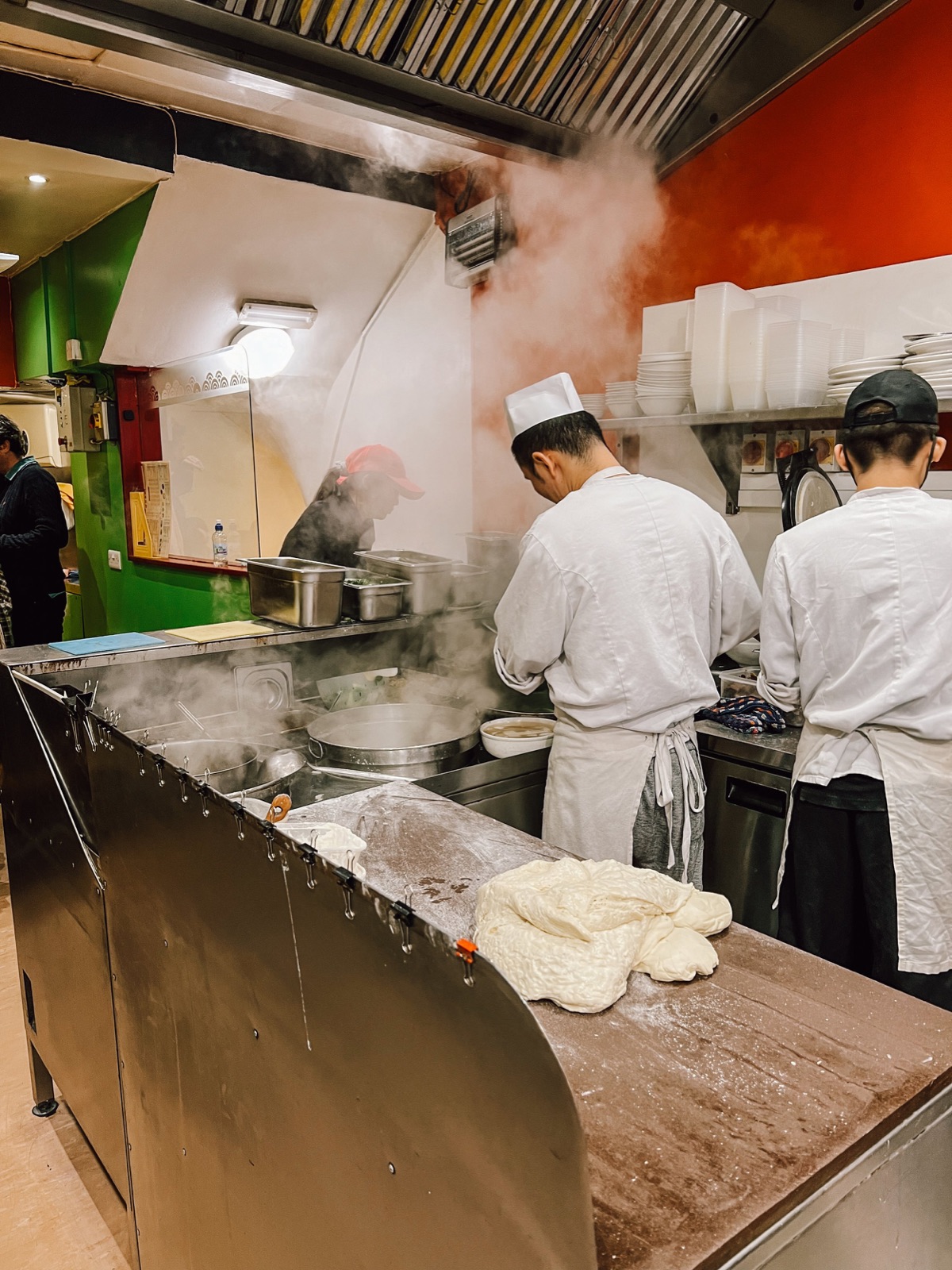 inside lanzhou lamian noodle bar