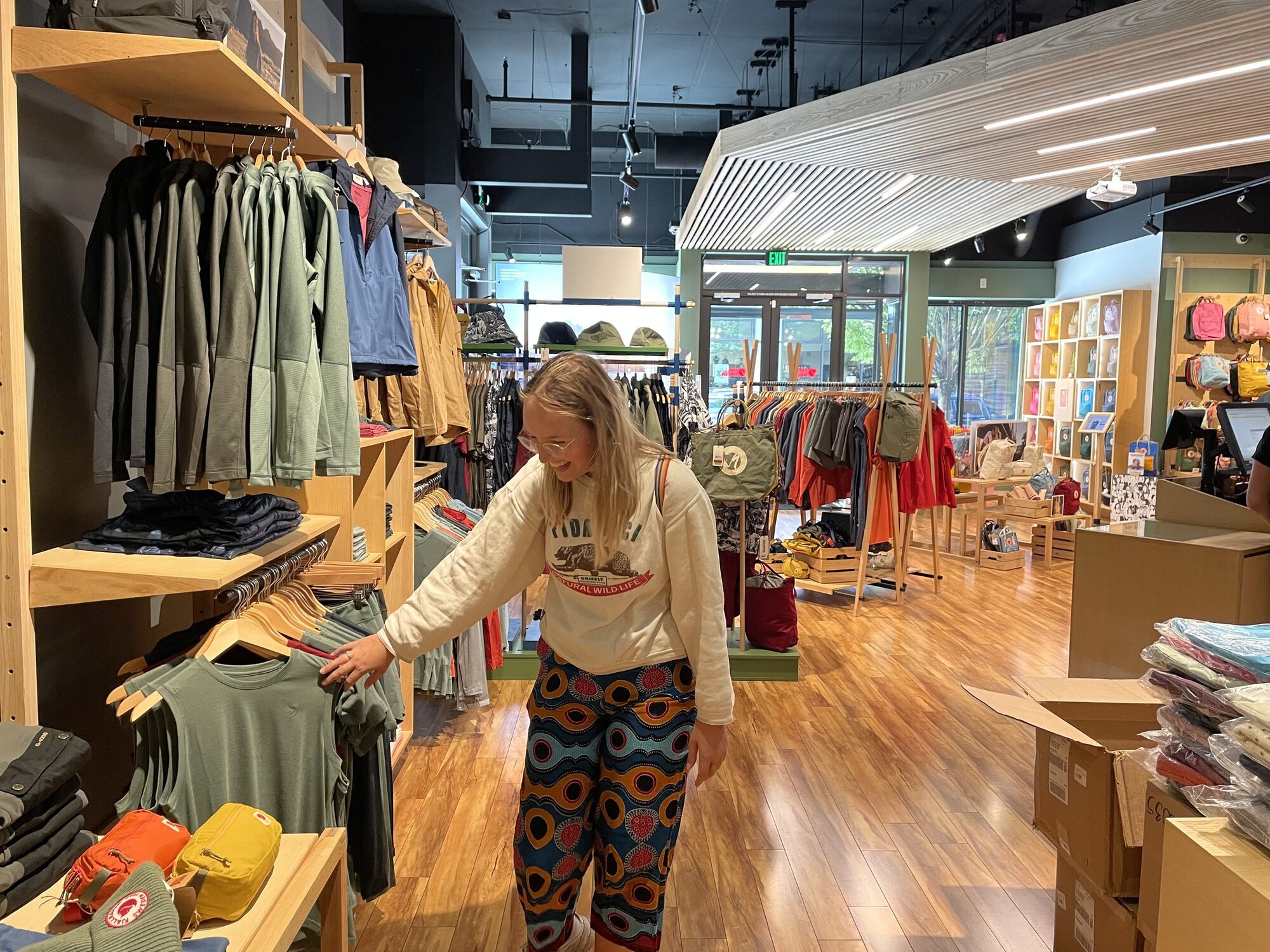 the fjällräven store. we got a beanie!