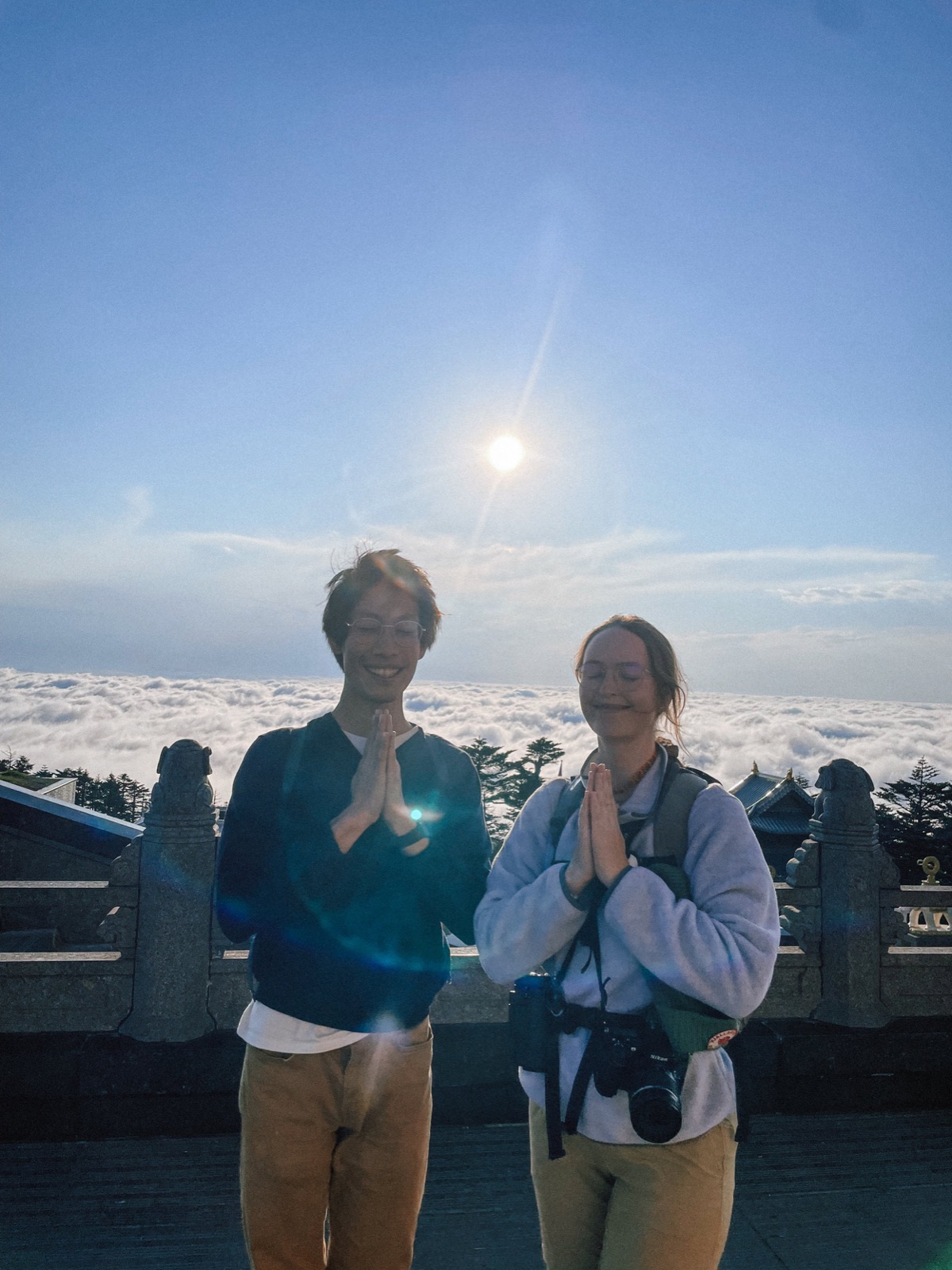 above the clouds on mt. emei