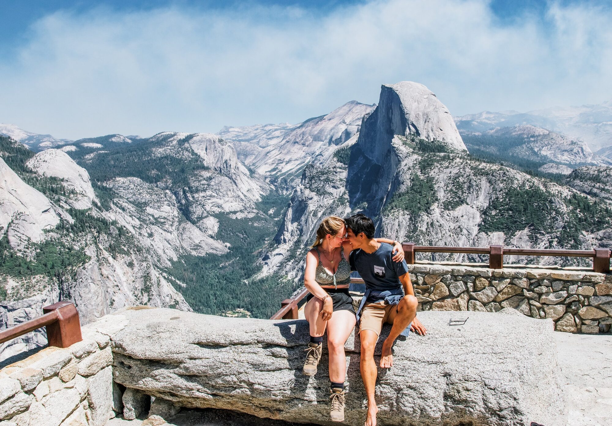 view from glacier point in yosemite national park