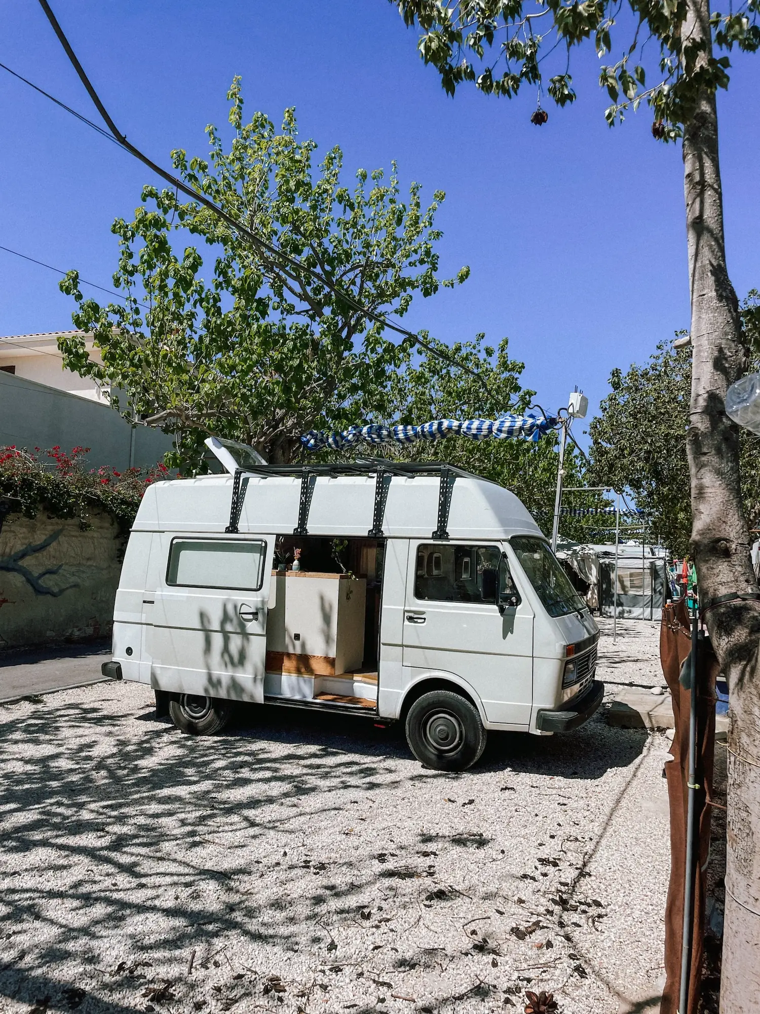 humbär on a sunny campground on the costa blanca