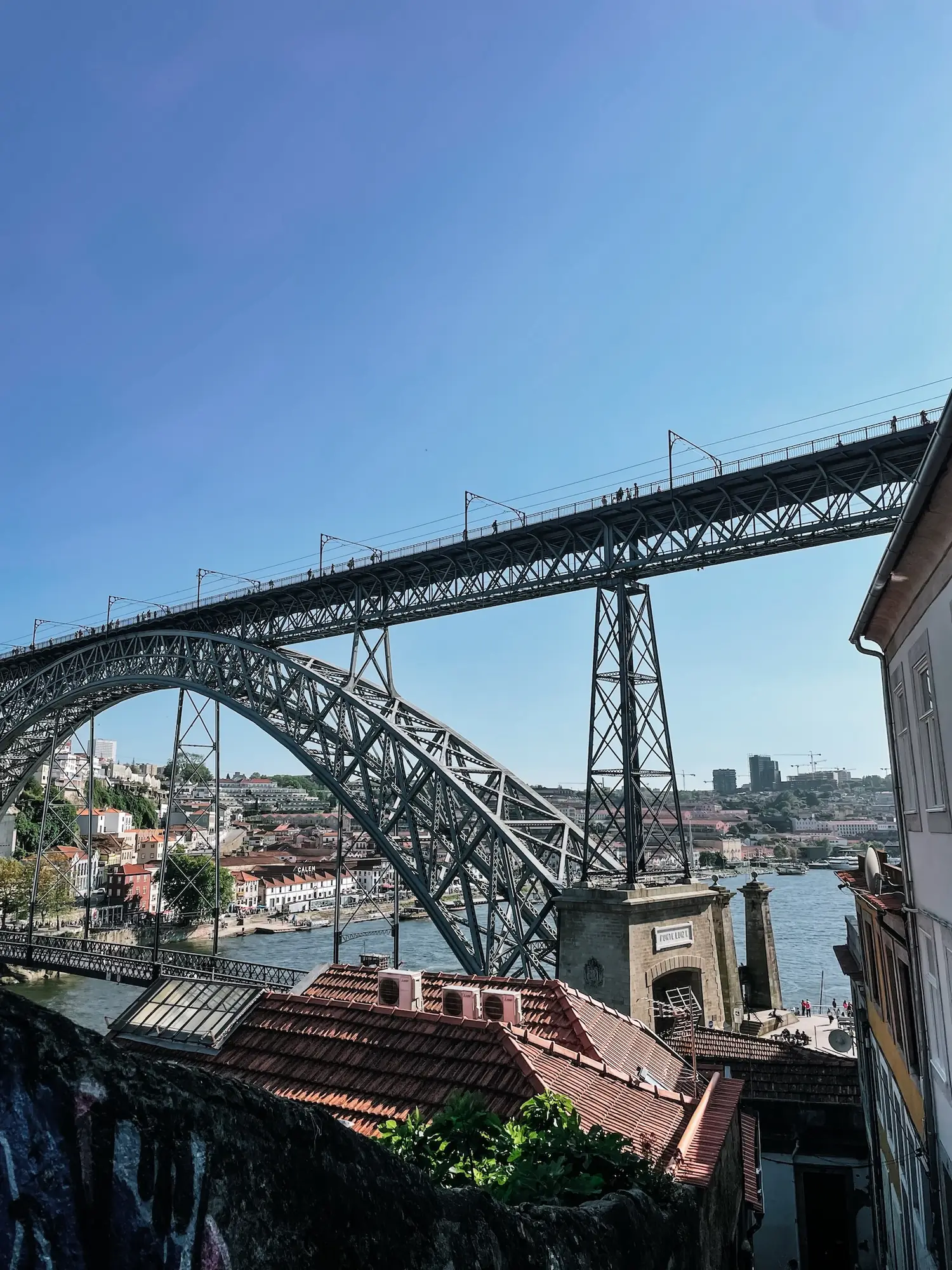 the dom luís i bridge over the douro in porto