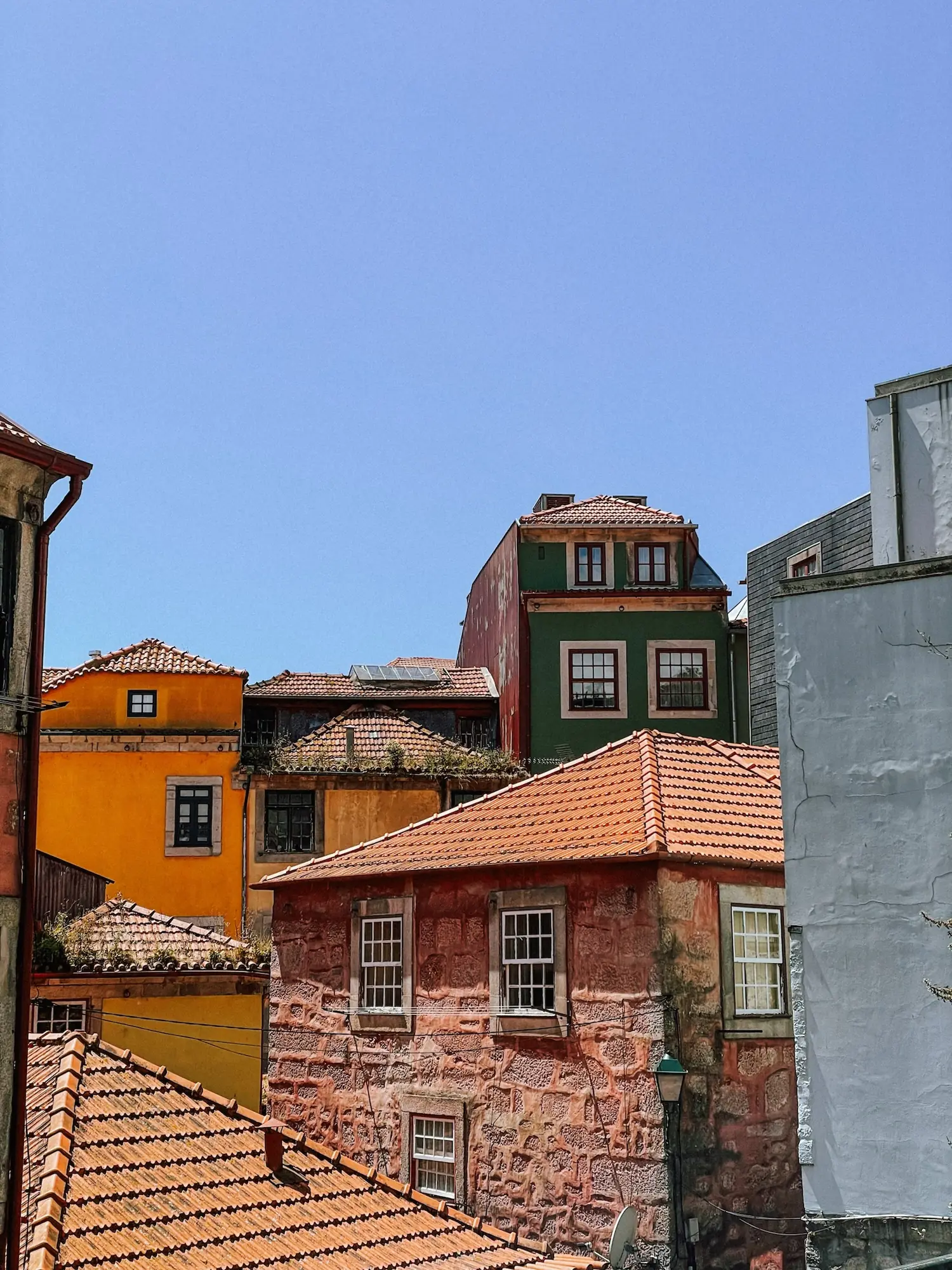 colorful houses in porto