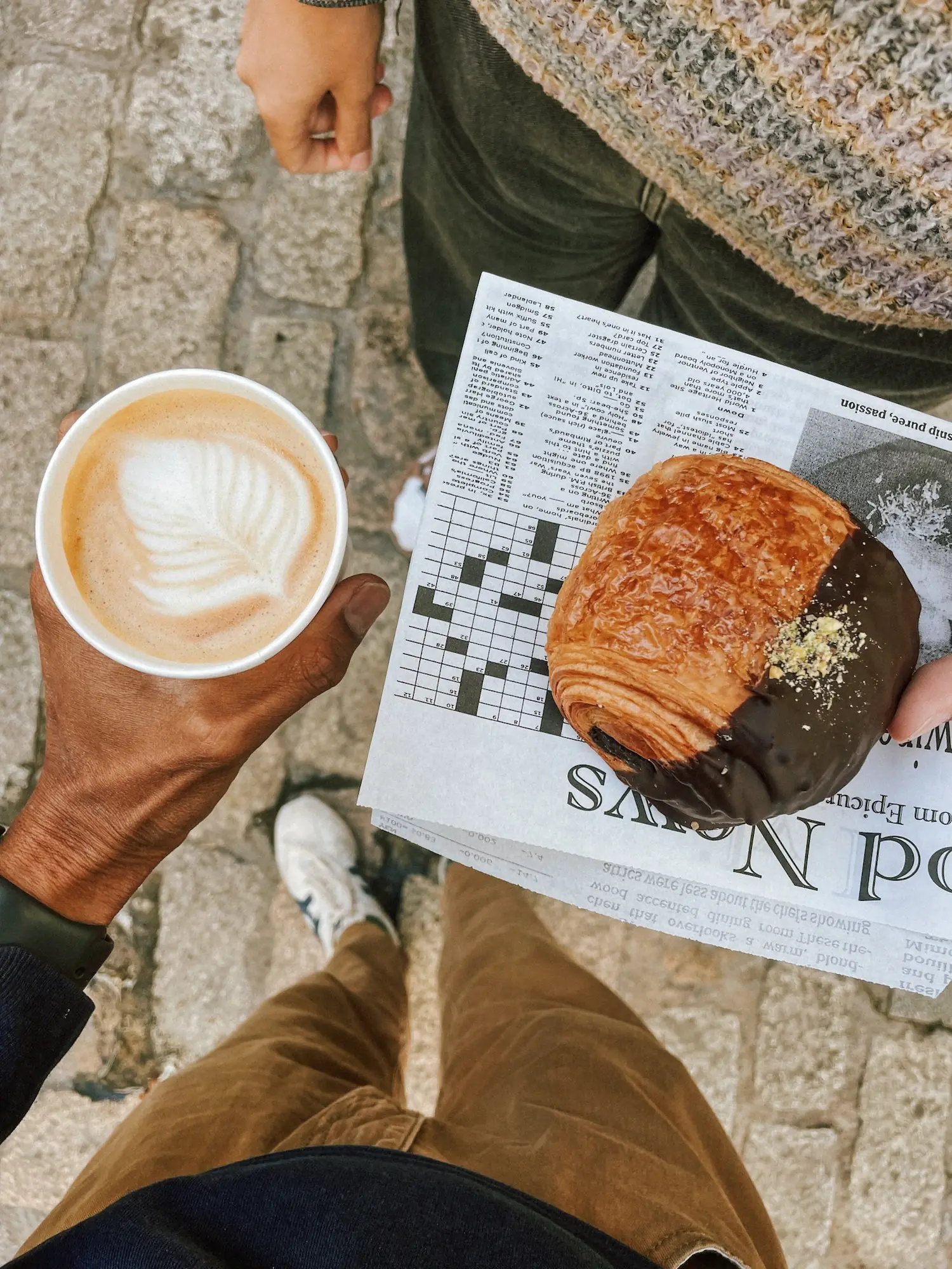 coffee and a pastry in seville