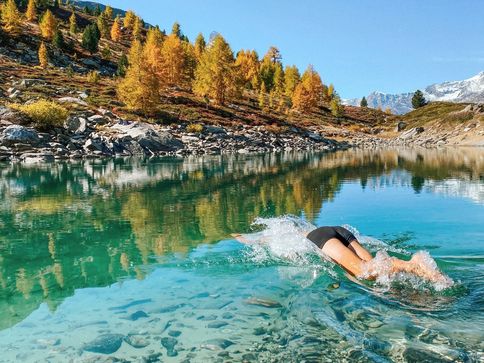 grünsee, frank's fav lake to swim in