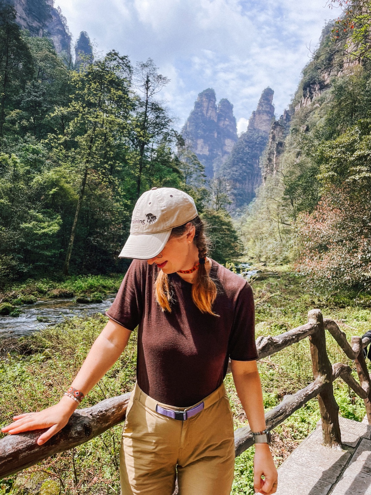 we had planned a good outdoorsy time inside zhang jia jie