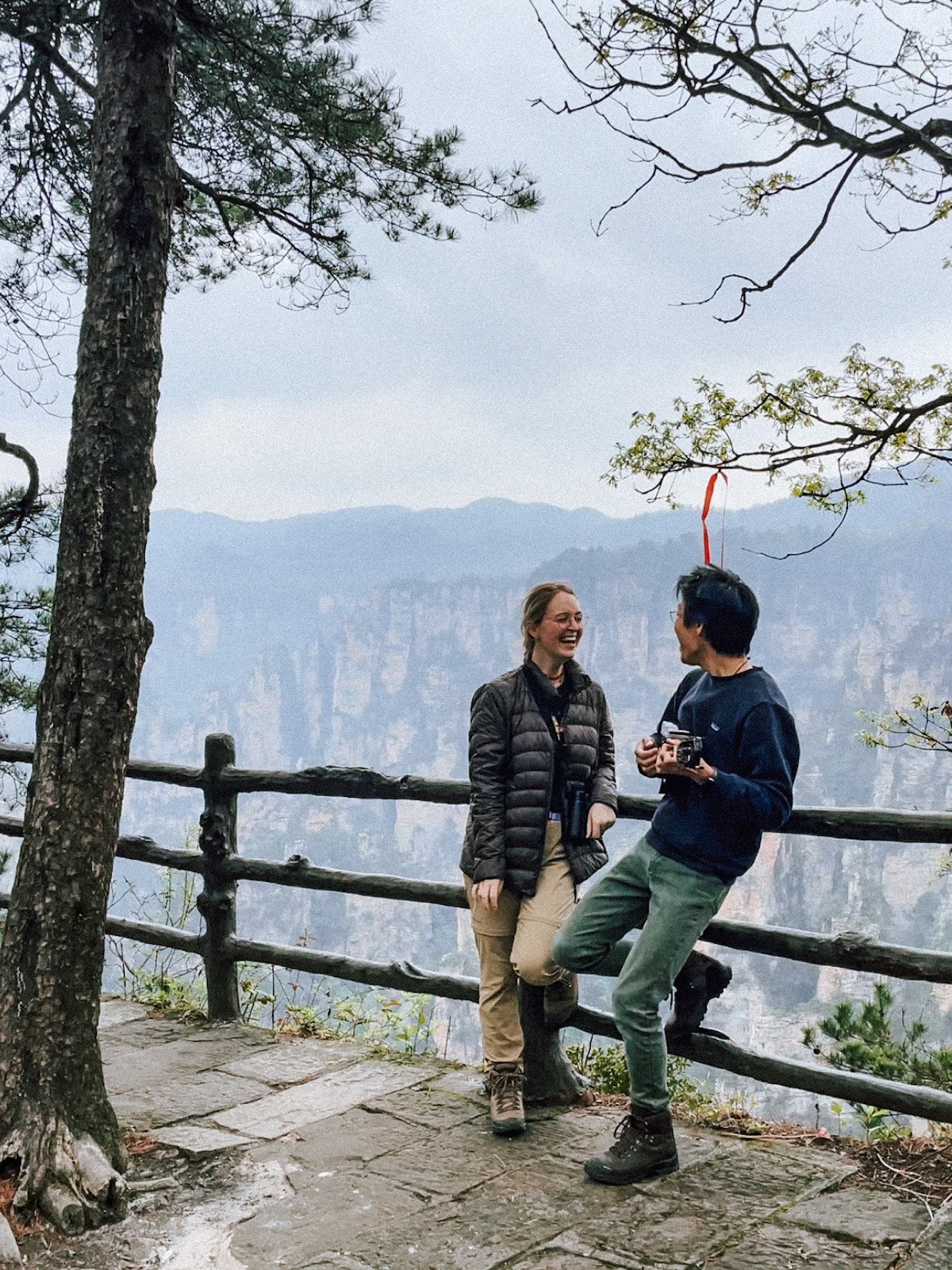 having a good time on tian tai…