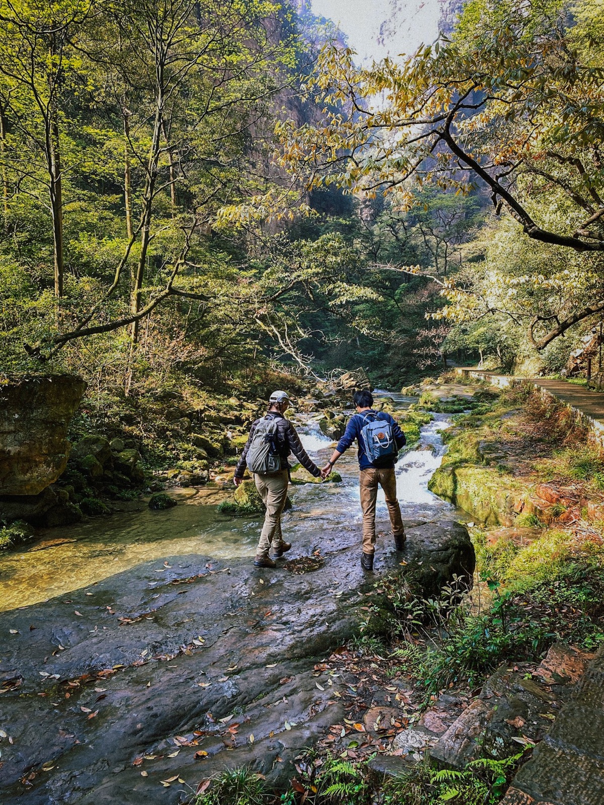 a peaceful walk in the valley