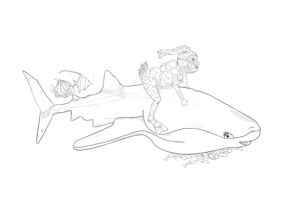 Riding the whale shark