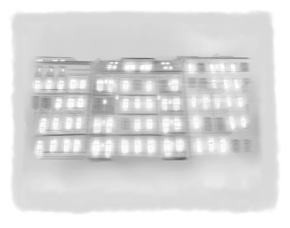 Erleuchtete Fenster