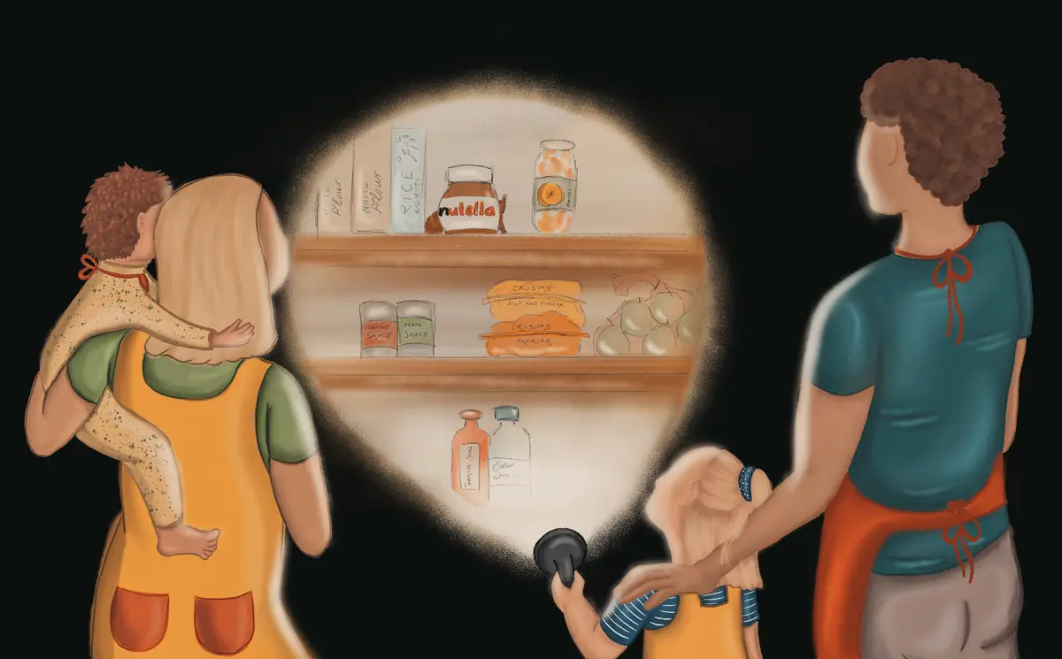 The pantry, by torchlight