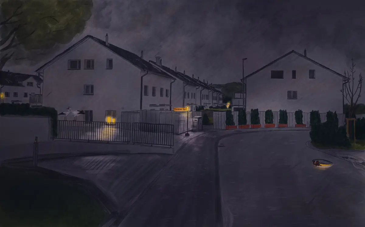 The street goes dark
